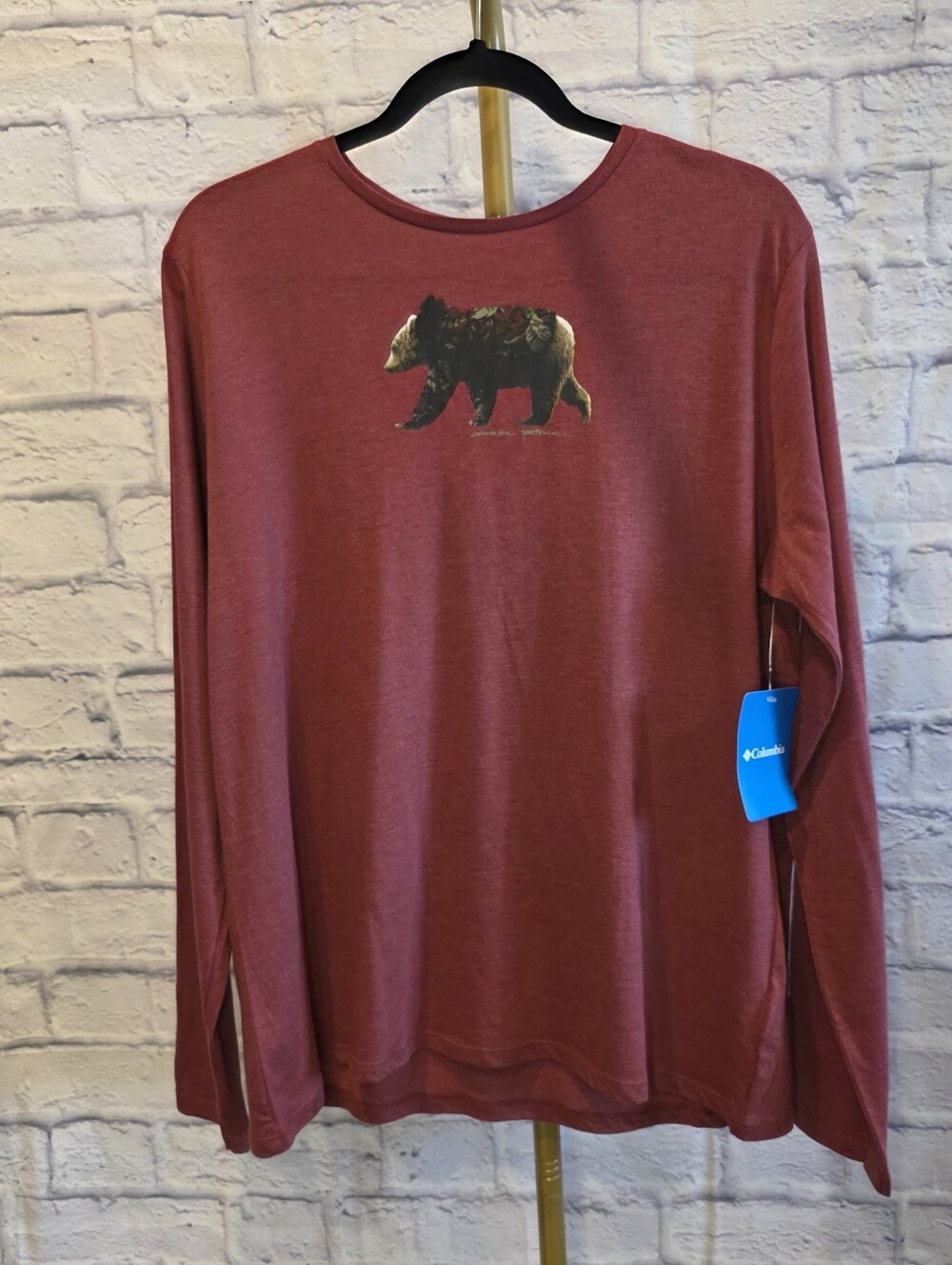 NWT Columbia Autumn Trek LS Bear Tee Women's XL